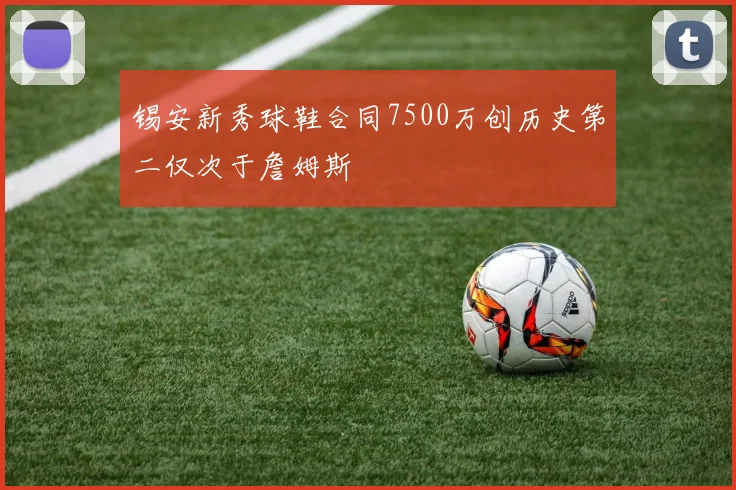 锡安新秀球鞋合同7500万创历史第二仅次于詹姆斯